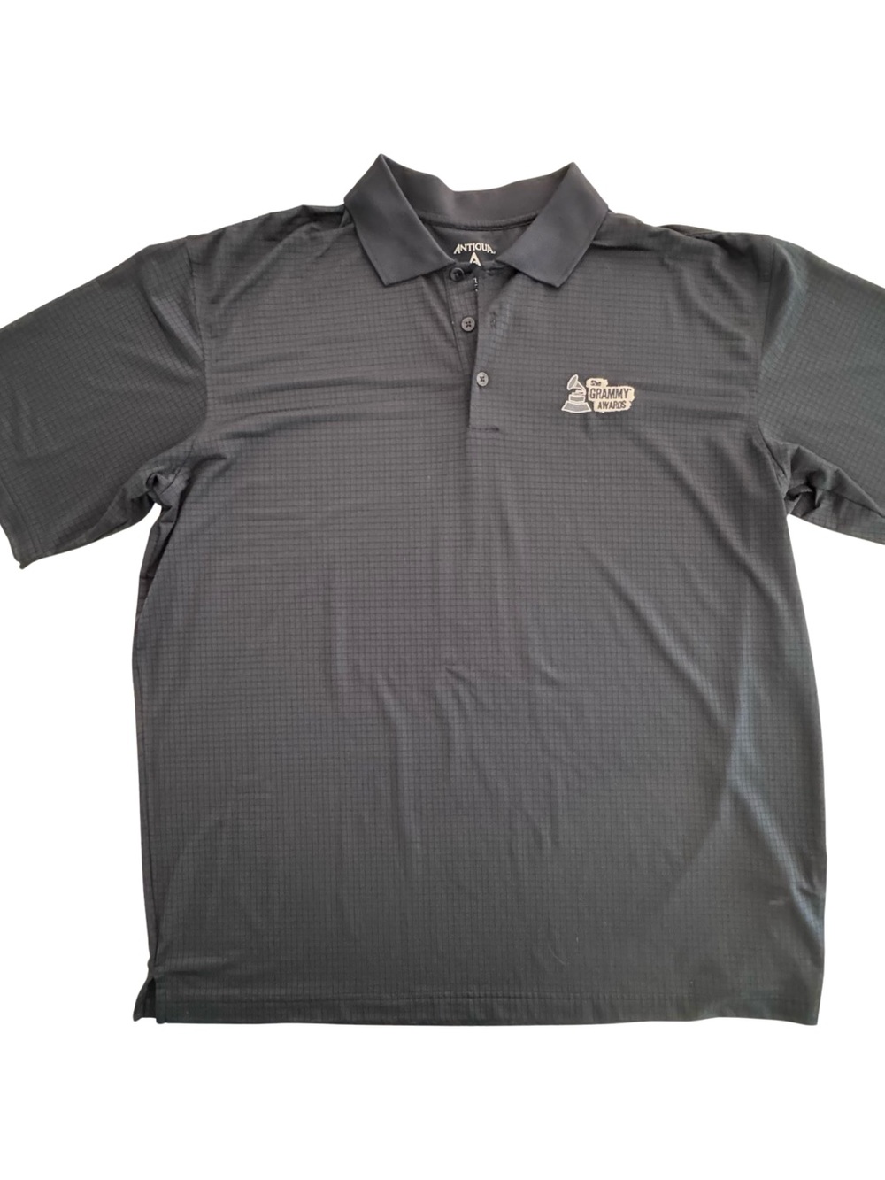 Antigua 52nd GRAMMY Awards Polo Mens XL Navy Blue Event Promo Staff Shirt